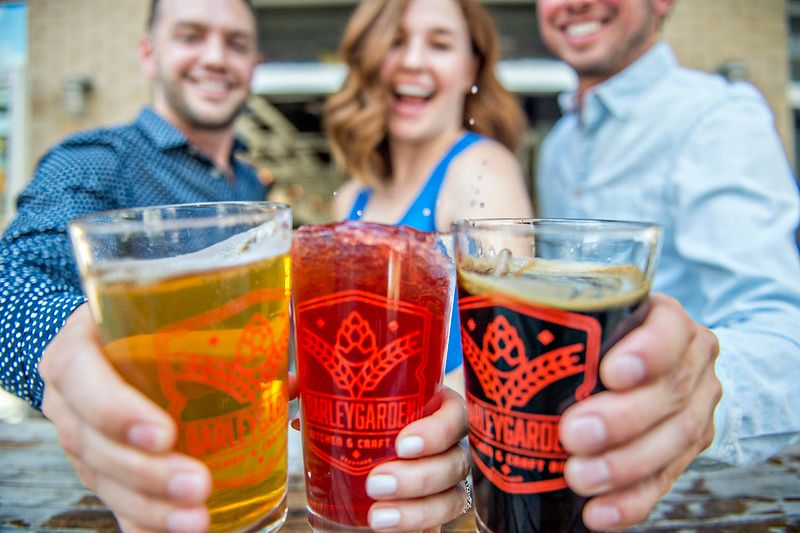 3 Beers being shown to camera