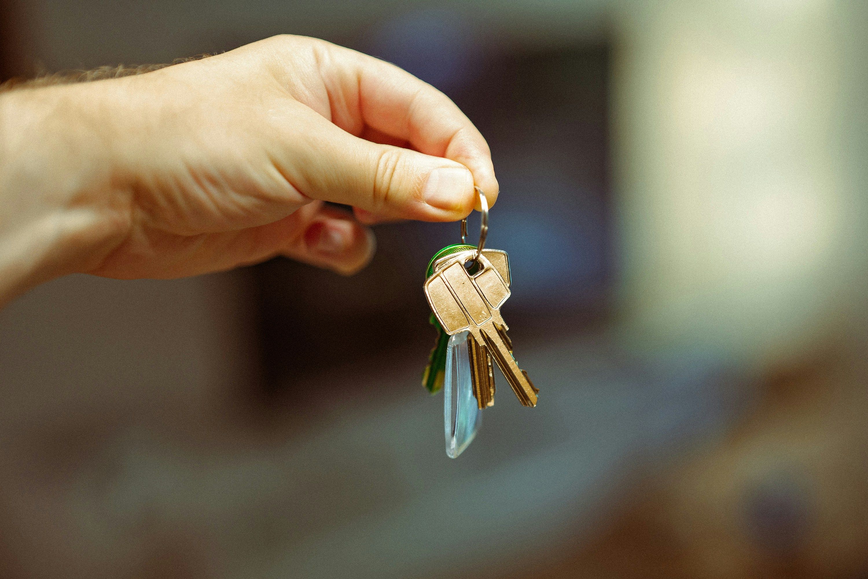 Hand with keys